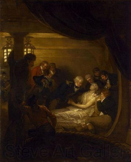 Benjamin West Death of Lord Nelson in the Cockpit of the Ship France oil painting art